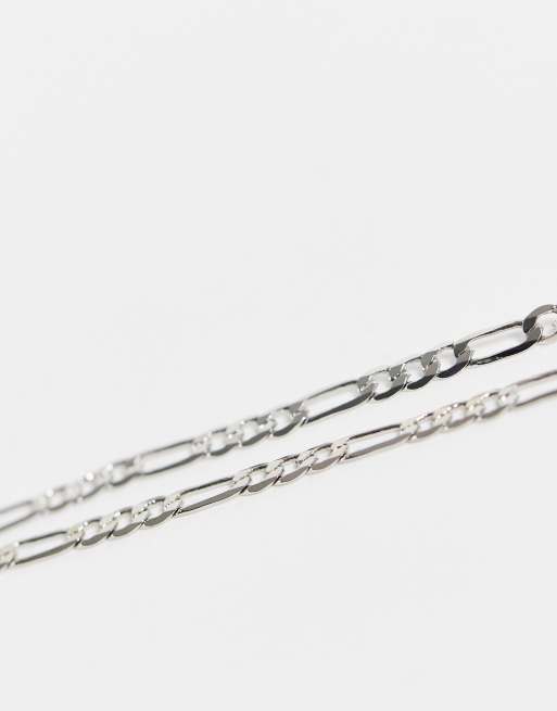 Gargantilla plateada unisex con cruz de cristales de Reclaimed Vintage Inspired, 4 de 4