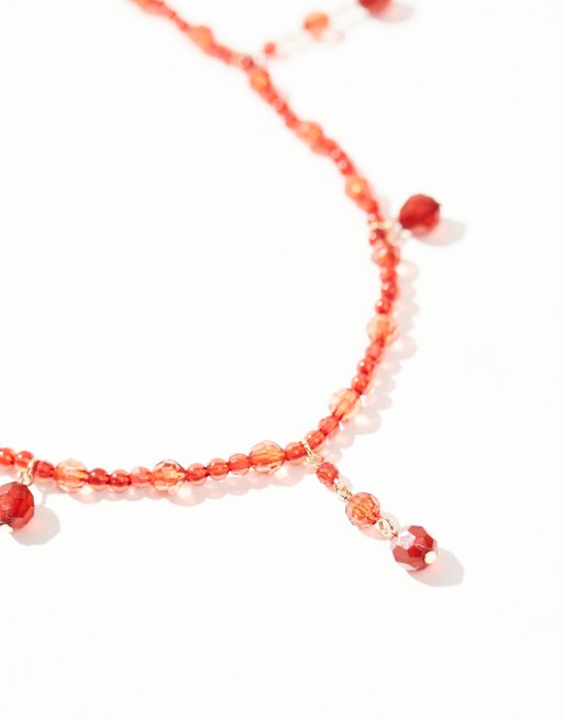 Gargantilla roja con colgante para Halloween de Reclaimed Vintage, 2 de 4