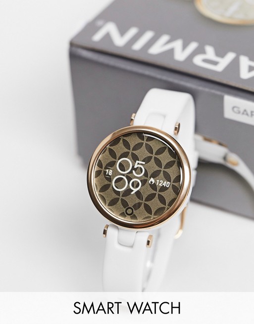 Garmin unisex lily smart watch in white 010-02384-10