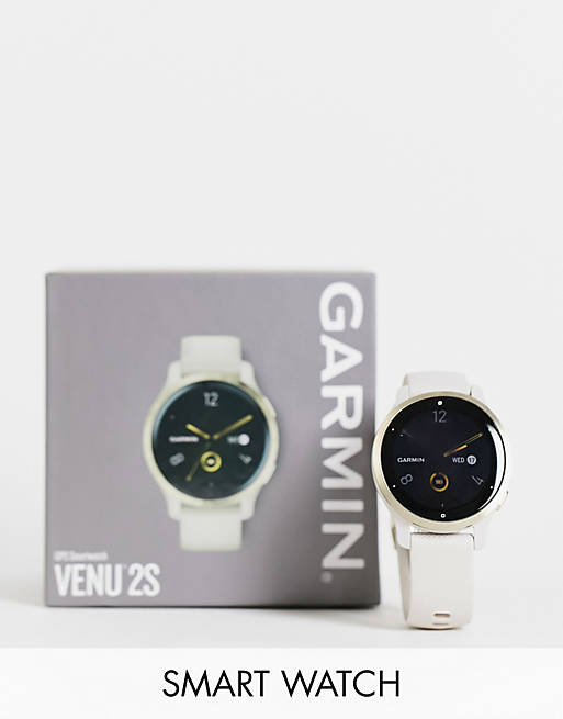 Garmin unisex Venu 2S 41mm smart watch in beige 010-02429-11