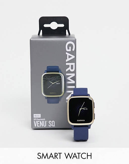 Garmin unisex Venu Sq 41mm smart watch in navy 010-02426-12