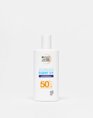 Garnier Ambre Solaire - Fluide visage ultra léger SPF 50 pour peaux sensibles (40 ml)-Transparent