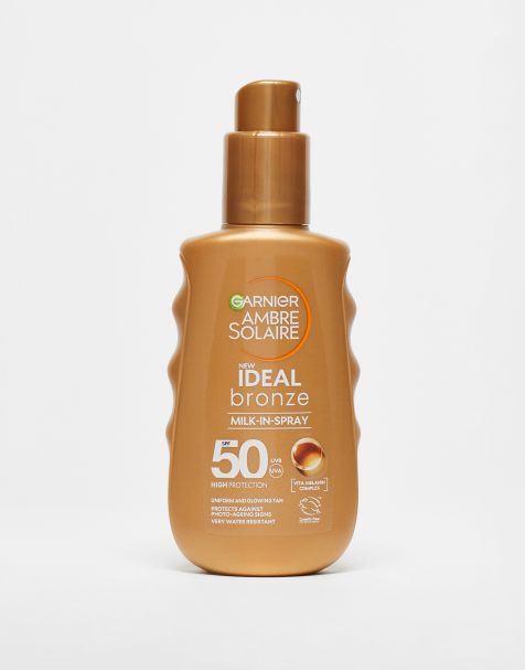 Garnier Ambre Solaire - Ideal Bronze - Lait spray bronzant FPS 50 - 150 ml - view 1