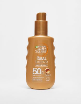 Garnier - Ambre Solaire - Ideal Bronze Milk-In - Bräunungsspray mit LSF 50, 150 ml-Keine Farbe