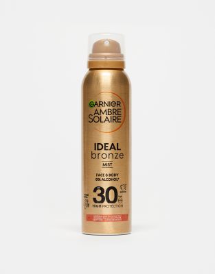 Garnier Ambre Solaire Ideal Bronze Tanning Mist, Spf30, 150ml-no Colour In Transparent