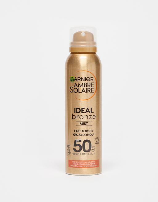  Garnier Ambre Solaire Ideal Bronze Tanning Mist, SPF50, 150ml