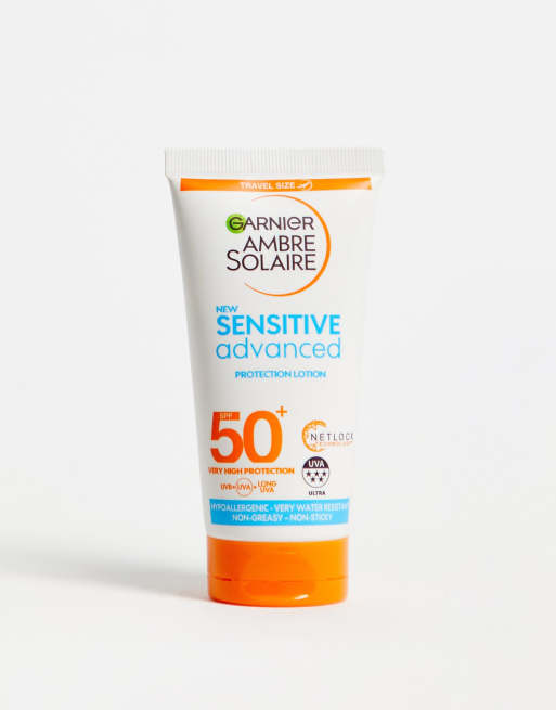  Garnier Ambre Solaire Mini Sensitive Hypoallergenic Sun Protection Cream SPF50+ 50ml