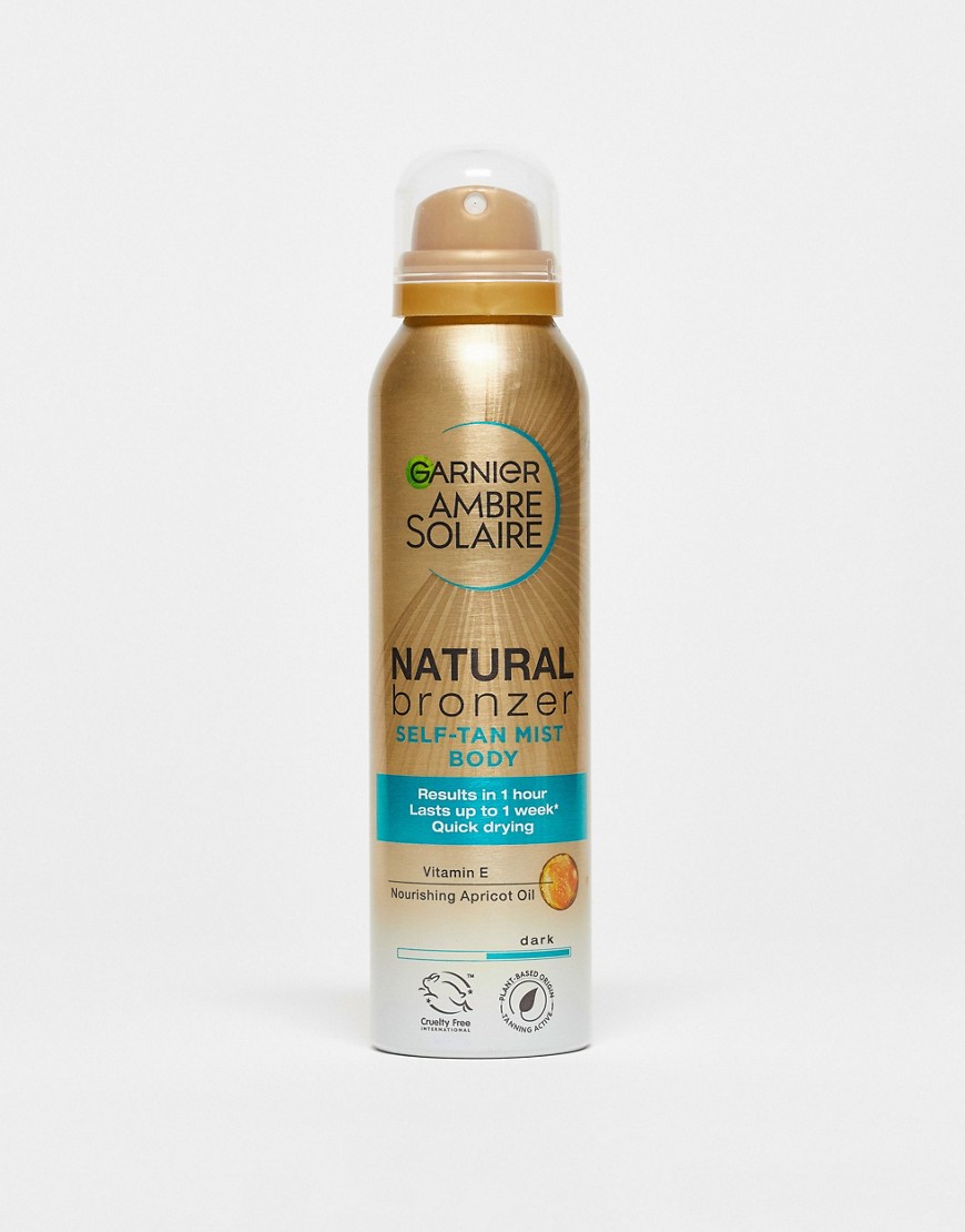 Garnier Ambre Solaire Natural Bronzer Quick Drying Body Self Tan Mist 150ml-No colour