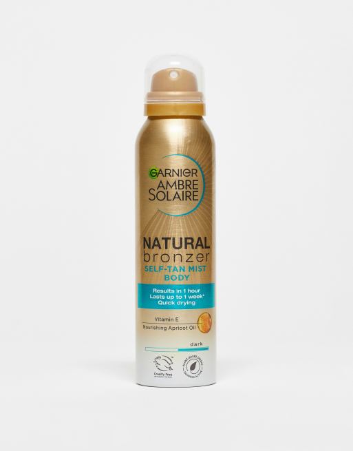  Garnier Ambre Solaire Natural Bronzer Quick Drying Body Self Tan Mist 150ml