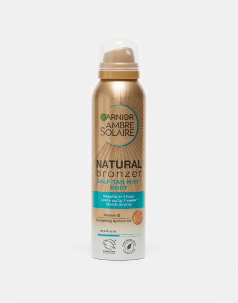 Garnier Ambre Solaire Natural Bronzer Quick Drying Body Self Tan Mist, Medium, 150ml - view 1