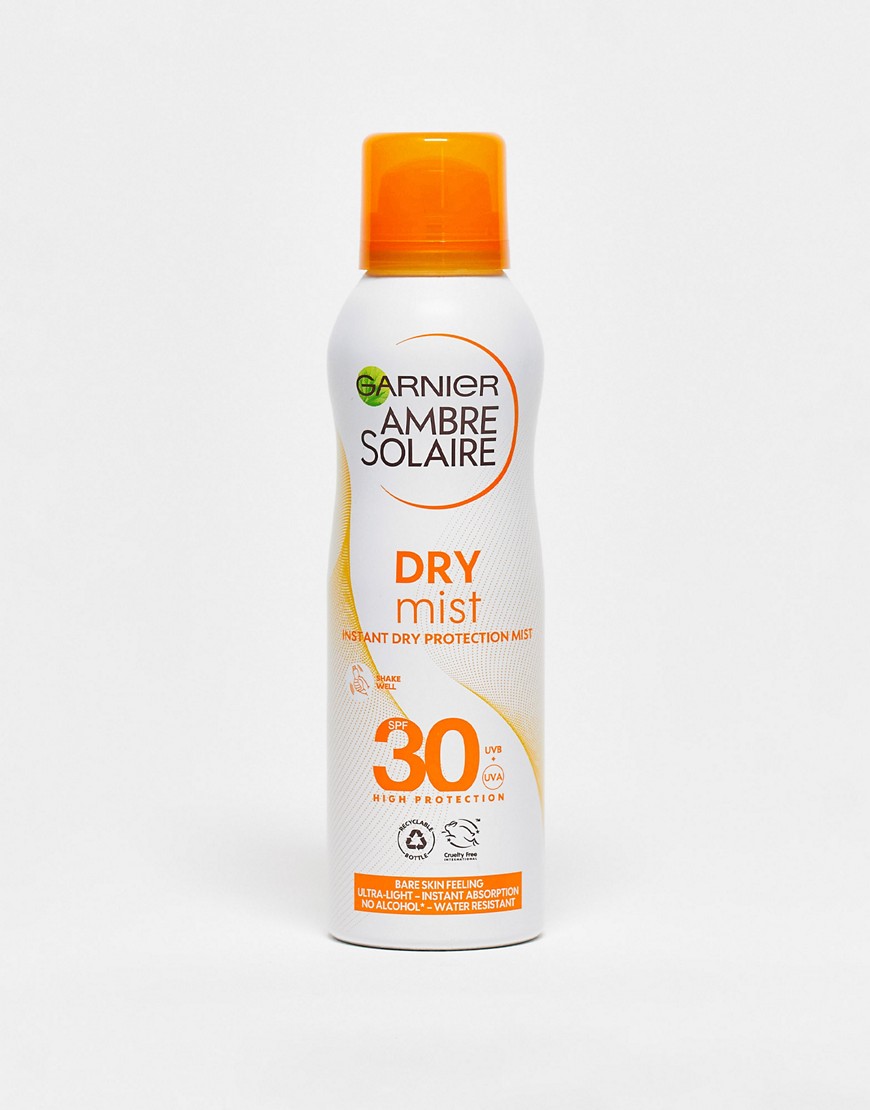 Garnier Ambre Solaire SPF 30 Dry Mist Sun Cream Spray 200ml-No colour