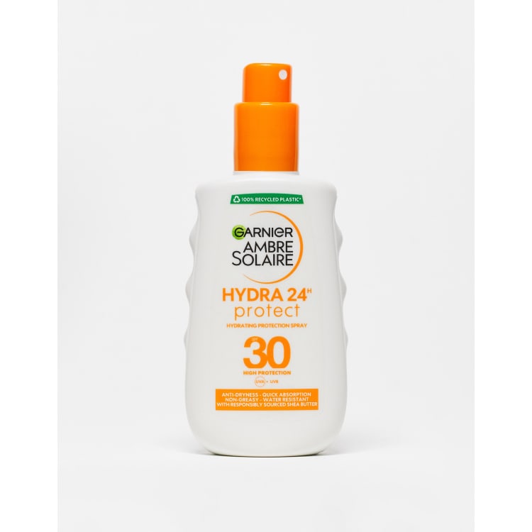 Garnier spf 30. Гарньер СПФ спрей. СПФ гарньер для лица. Garnier Sun banner Family.