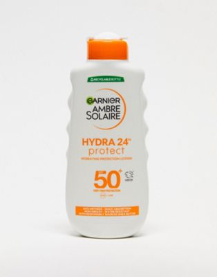 Garnier Ambre Solaire SPF 50+ Hydra 24 Hour Protect Hydrating Sun Cream Lotion 200ml