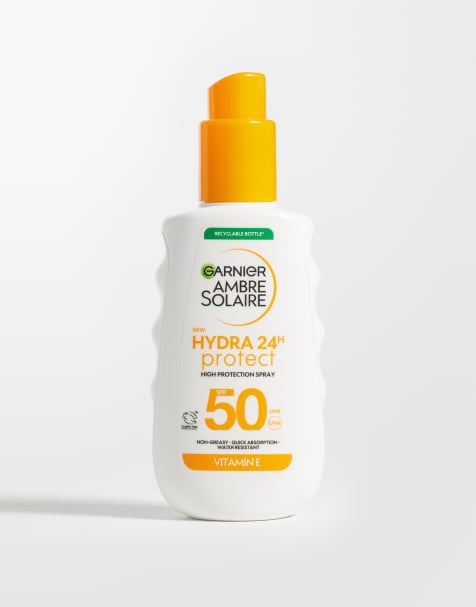 Garnier Ambre Solaire SPF 50 Hydra 24 Hour Protect UVB & UVA Hydrating Sun Cream Spray 175ml - view 1