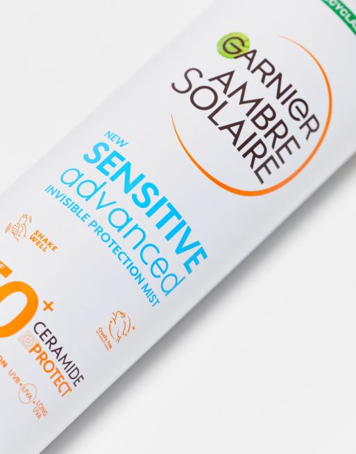 Garnier Ambre Solaire SPF 50+ Sensitive Advanced Hypoallergenic Dry Mist Sun Cream Spray 150ml, 3 of 4