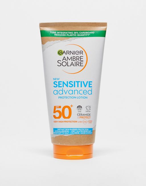  Garnier Ambre Solaire SPF 50+ Sensitive Advanced Hypoallergenic Sun Cream, 175ml