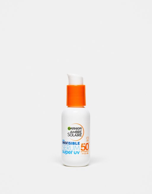 Garnier Ambre Solaire SPF 50+ Super UV Invisible Serum Moisturiser for Face 30ml