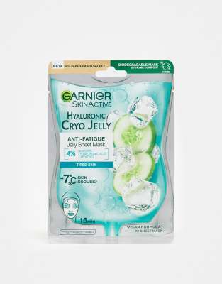 Garnier - Anti-Fatigue Hyaluronic Acid & Icy Cucumber Cryo Jelly Face Mask - Gesichtsmaske-Keine Farbe