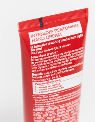 garnier hand repair cream