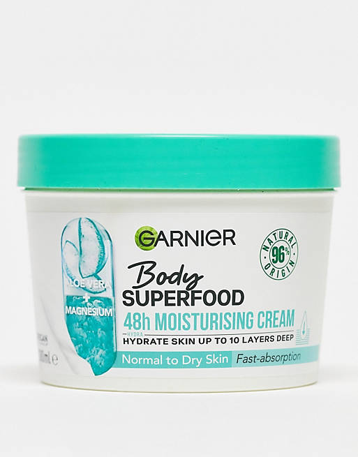 Garnier - Body Superfood - Crema corpo idratante e lenitiva per pelli normali e secche 380 ml