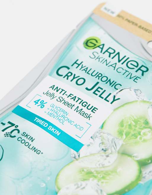 Garnier - Cryo Jelly - Maschera viso anti-fatica all'acido ialuronico e cetriolo, 4 di 4