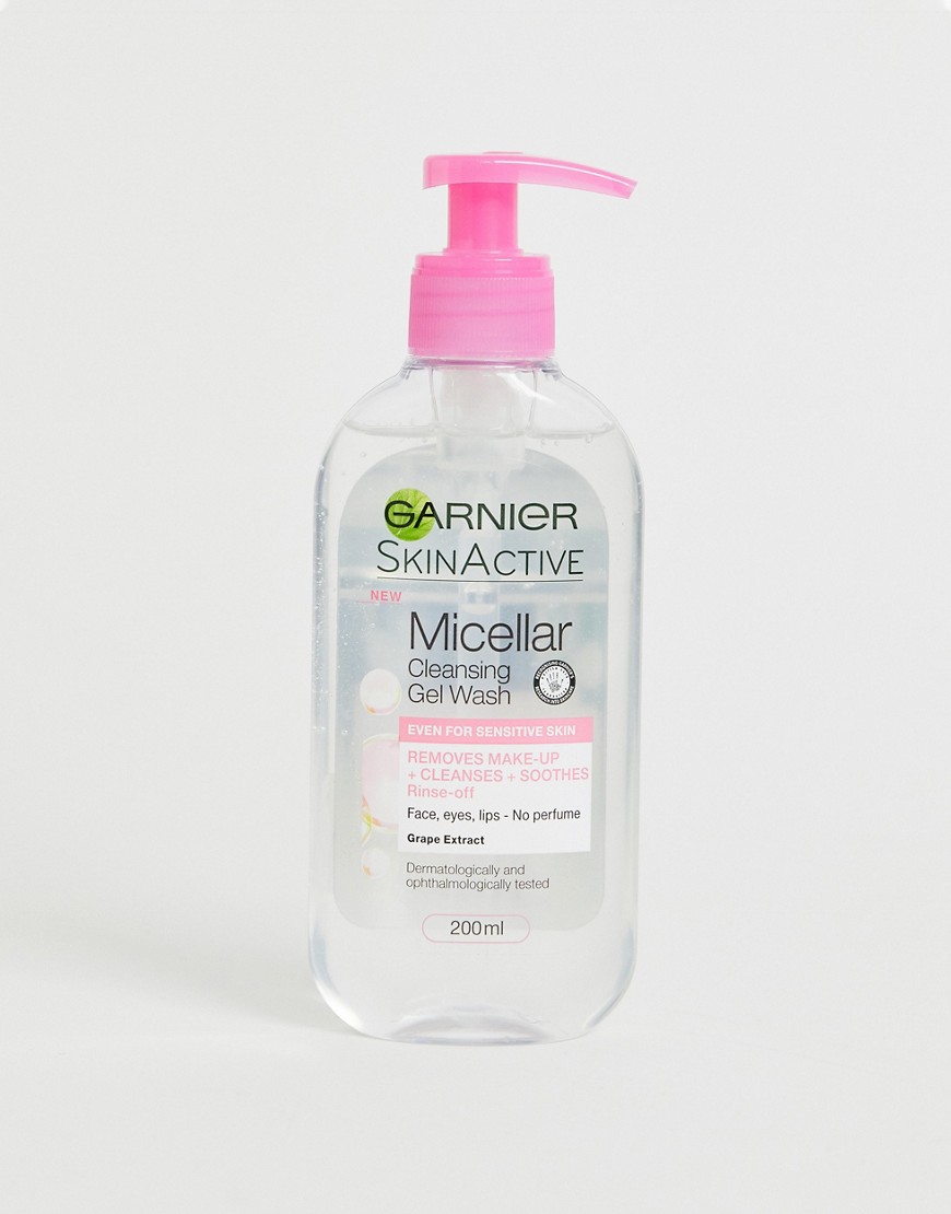 Garnier - Detergente viso gel micellare per pelli sensibili da 200 ml-Nessun colore