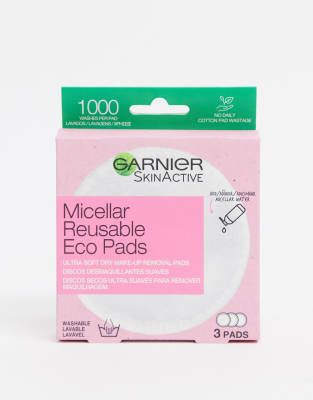 Garnier - Disques démaquillants réutilisables (3 grands disques en microfibre)-Réinitialiser