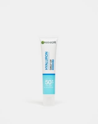 Garnier - Hyaluron Barrier Protect Daily UV Fluid mit Lichtschutzfaktor 50+, 40 ml-Keine Farbe