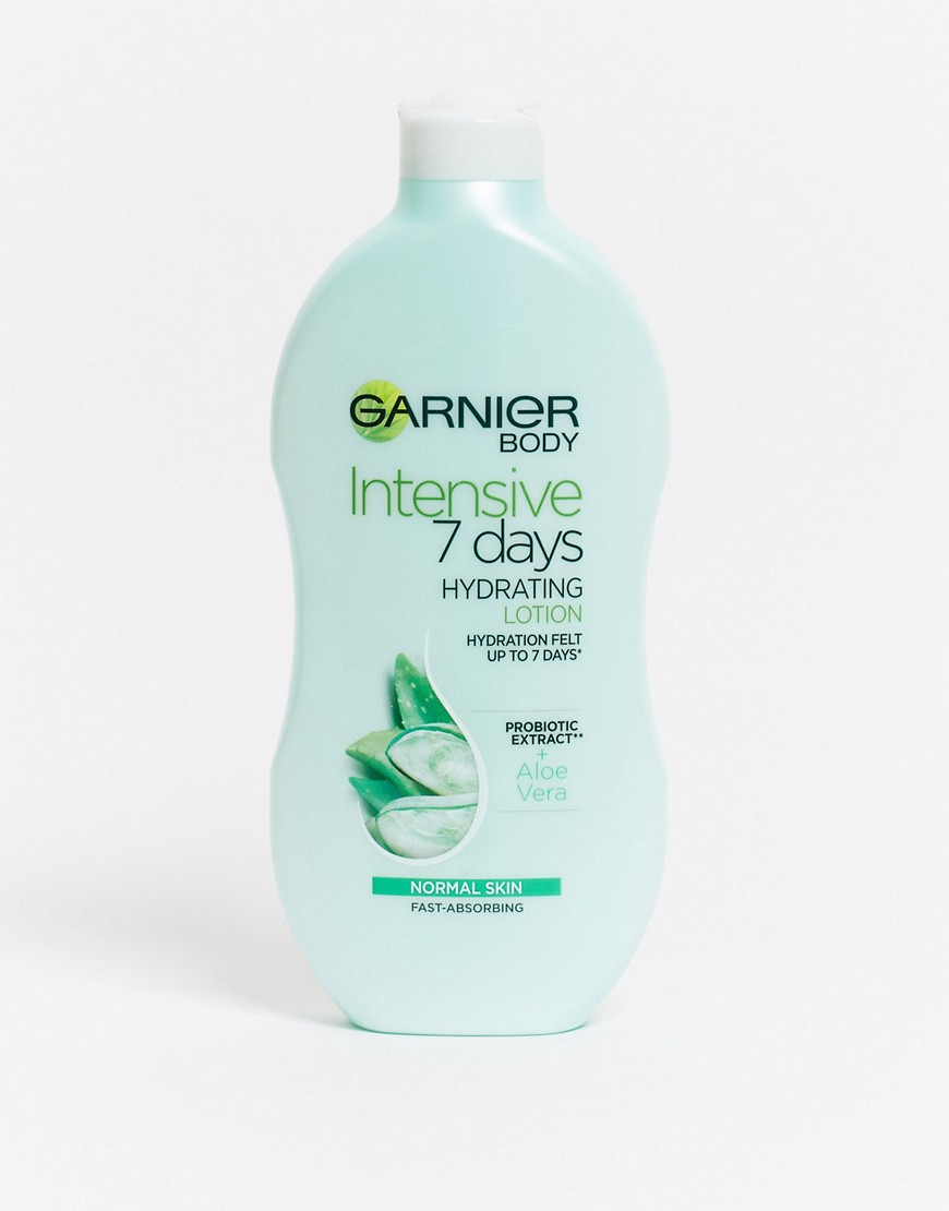 Garnier Intensive 7 Days Aloe Vera Probiotic Extract Body Lotion Normal Skin 400ml-No Colour