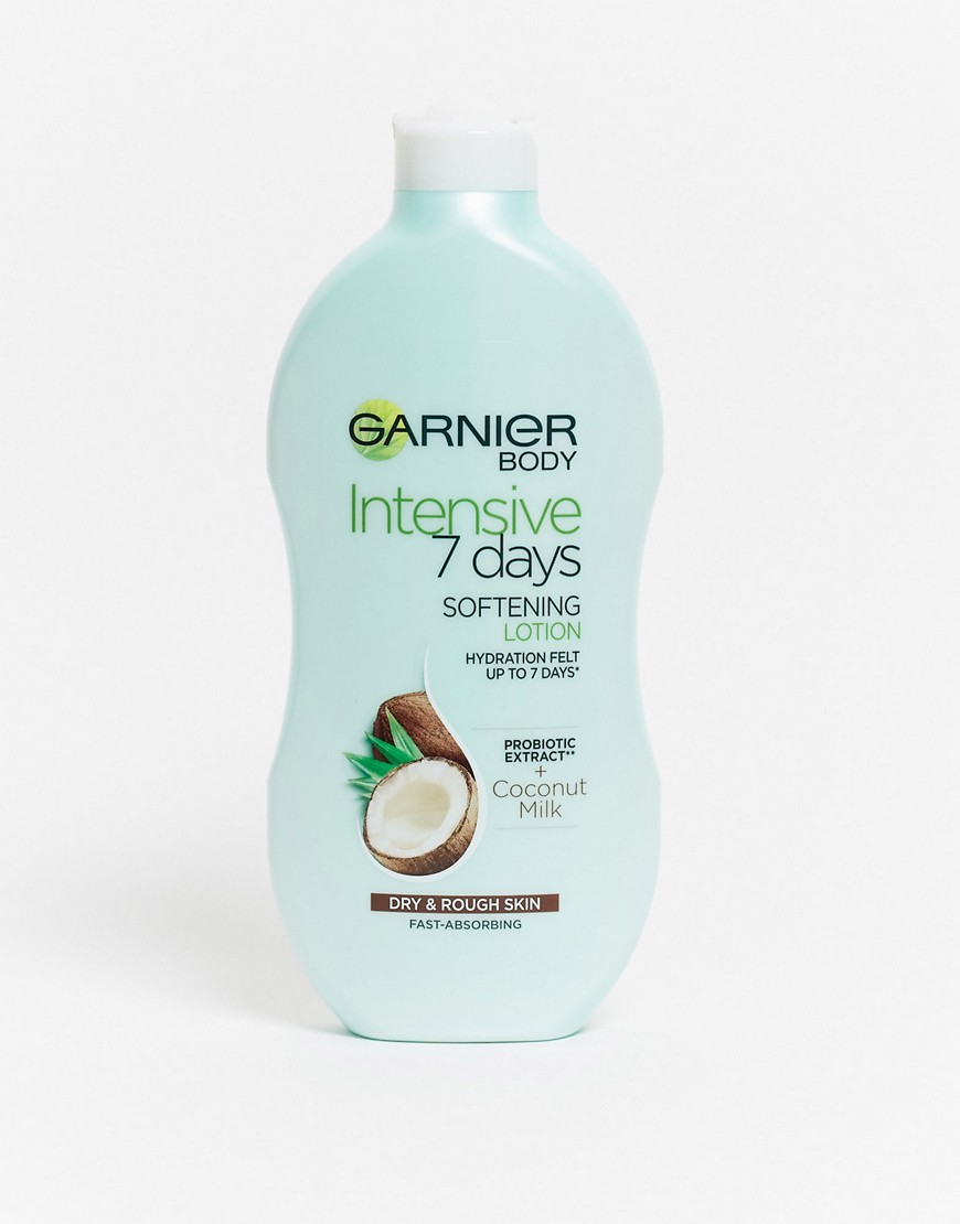 Garnier Intensive 7 Days Coconut Milk Body Lotion Dry Rough Skin 400ml-No Colour