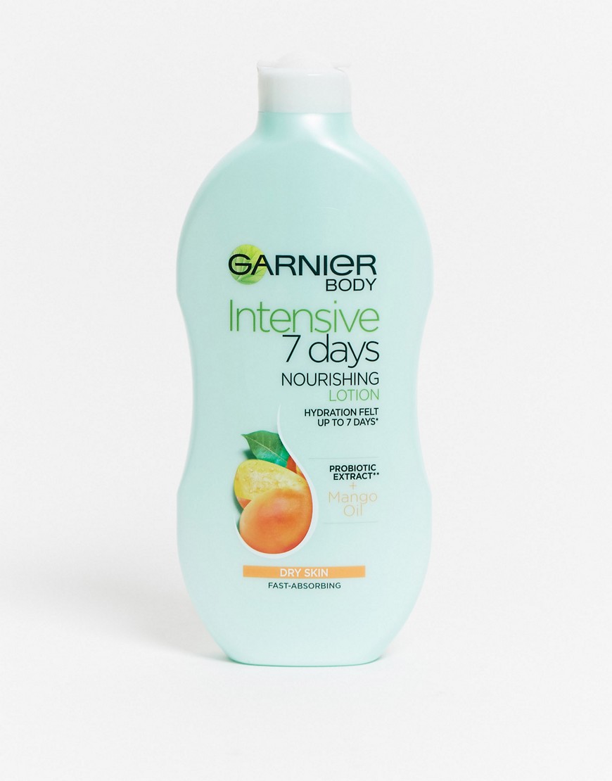 Garnier Intensive 7 Days Mango Probiotic Extract Body Lotion Dry Skin 400ml-No Colour