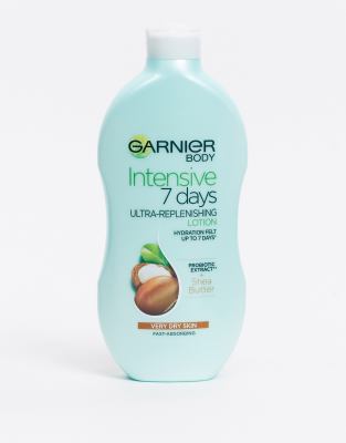 Garnier Intensive 7 Days Shea Butter Probiotic Extract Body Lotion Dry Skin 400ml-No Colour