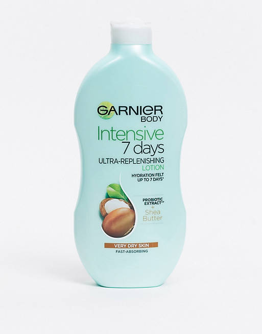 Garnier - Intensive 7 Days Shea Butter Probiotic Extract - Bodylotion för torr hud 400 ml