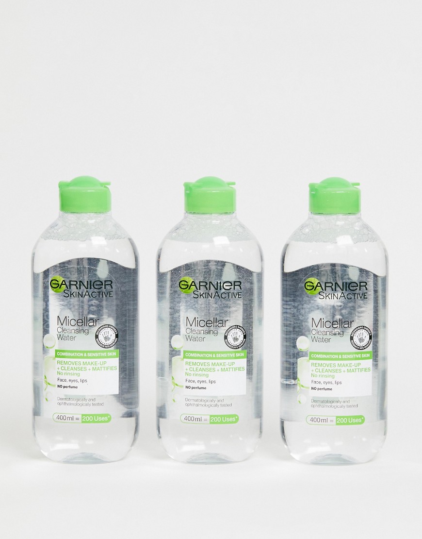 Garnier Micellar Cleansing Water Combination Skin 400ml 3 pack-No Colour