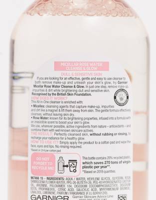 micellar cleansing rose water