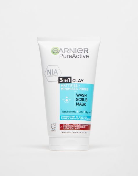 Garnier - Pure Active 3in1 -  Klei wash, scrub en masker voor de vette huid 50 ml - view 1