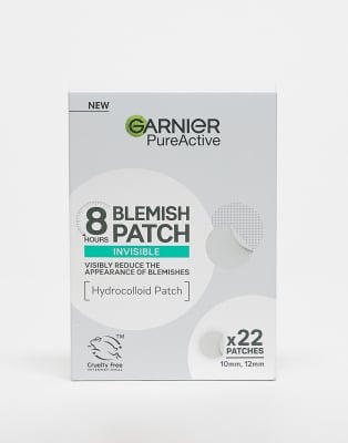 Garnier - Pure Active - 8 Std. Unsichtbares Hydrokolloid-Pflaster gegen Hautunreinheiten - 22 Pflaster-Keine Farbe