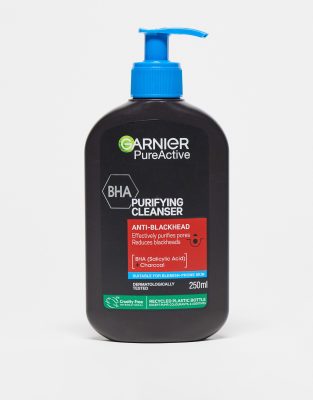 Garnier Garnier Pure Active BHA (Salicylic Acid) + Charcoal Daily Face Cleanser-Black