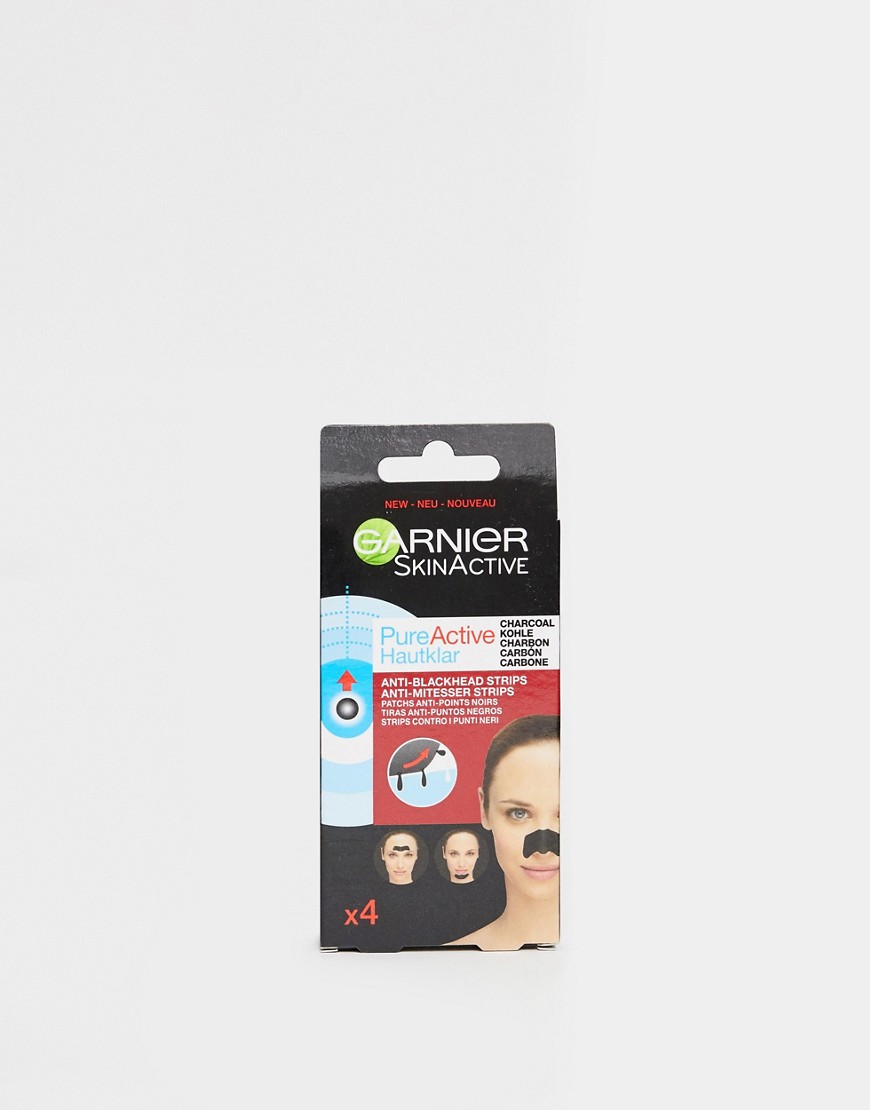 Garnier Pure Active Charcoal Anti Blackhead Nose Strips-No Colour