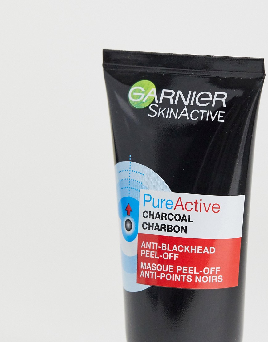 Garnier - Pure Active Charcoal Anti Blackhead Peel Off Mask - Ansiktsmask med aktivt kol-Ingen färg