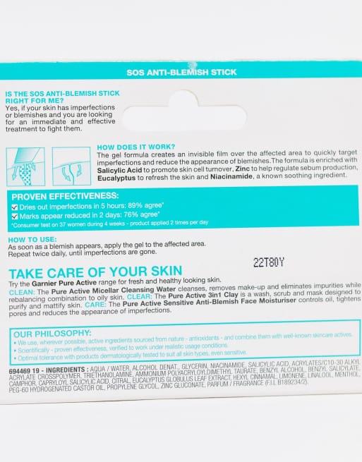 Garnier Pure Active SOS Anti-Blemish Stick 10ml, 2 of 4