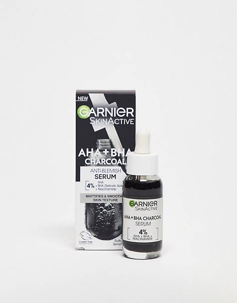 Garnier Skinactive 4% AHA + BHA &amp; Niacinamide Charcoal Serum 30ml