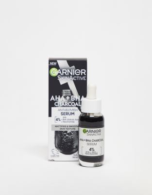 Garnier - Skinactive - Serum mit 4% AHA + BHA & Niacinamid-Aktivkohle, 30 ml-Keine Farbe