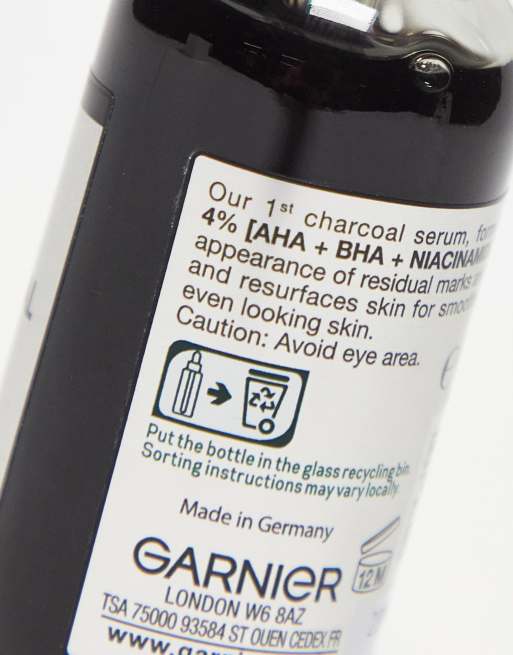 Garnier – Skinactive – Serum z węglem, kwasami AHA, BHA 4% i niacynamidem, 30 ml, 4 z 4