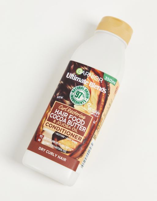 Garnier – Ultimate Blends – Balsam med kakaosmör för torrt och lockigt hår 350ml, 4 av 4