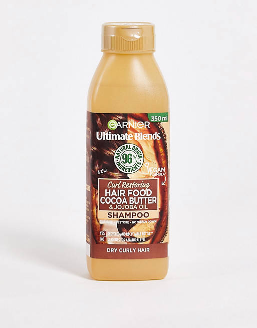 Garnier Ultimate Blends Cocoa Butter Shampoo for Dry, Curly Hair 350ml