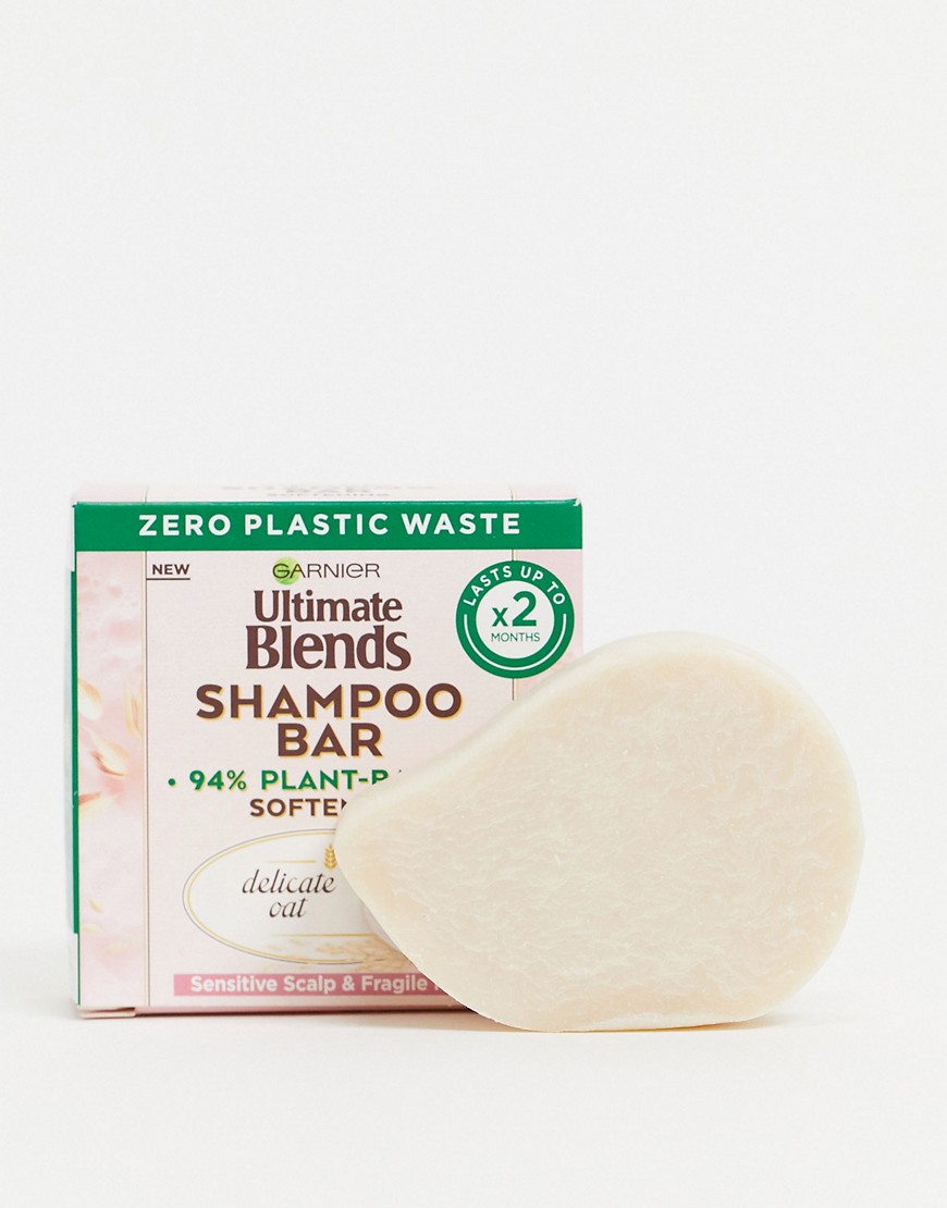 Garnier Ultimate Blends Delicate Oat Softening Shampoo Bar for Sensitive Scalp & Fragile Hair 60g-No colour