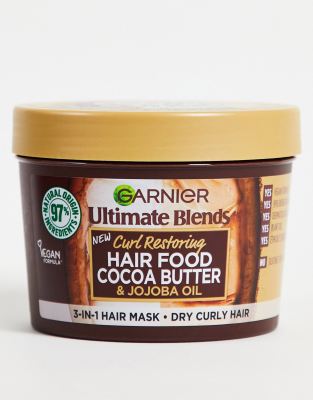 Garnier - Ultimate Blends - Haarmaske für trockenes, lockiges Haar: 390 ml-Keine Farbe