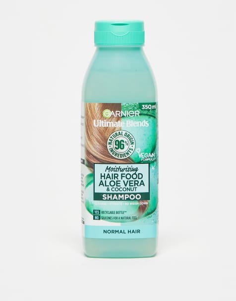 Garnier - Ultimate Blends Moisturising Hair Food Aloe Vera Shampoo Til Normalt Hår 350ml - view 1