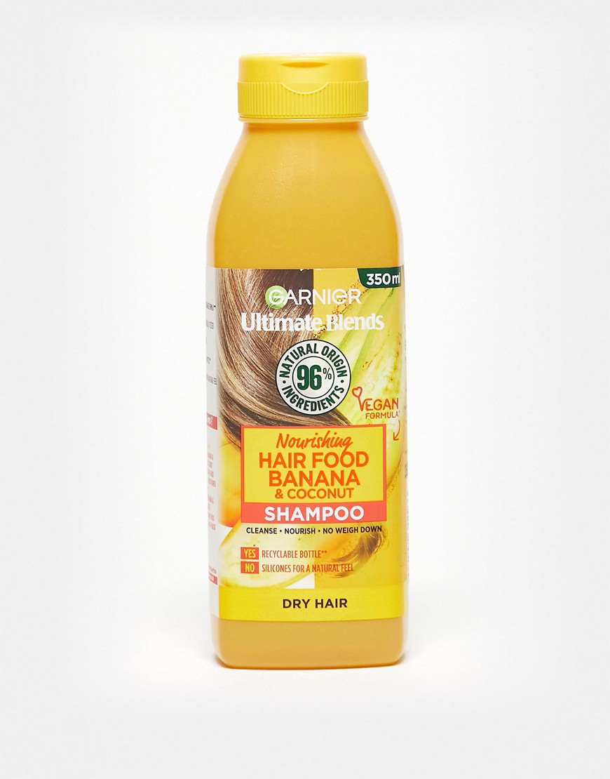 Garnier – Ultimate Blends – Nourishing Hair Food Banana Shampoo – Schampo med banan för torrt hår 350 ml-Ingen färg